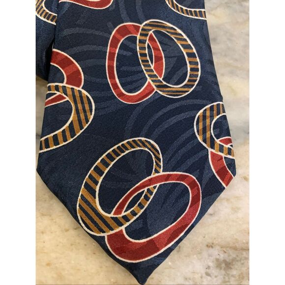 Vintage Two Red Blue Neckties #classic neckties #mens ties - Picture 5 of 8